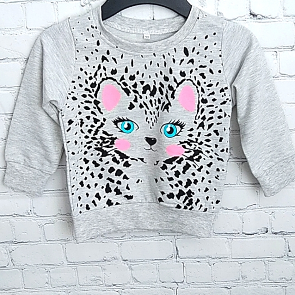 Girls Cartoon Graphic Sweatshirt